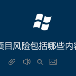 項目風險包括哪些內容